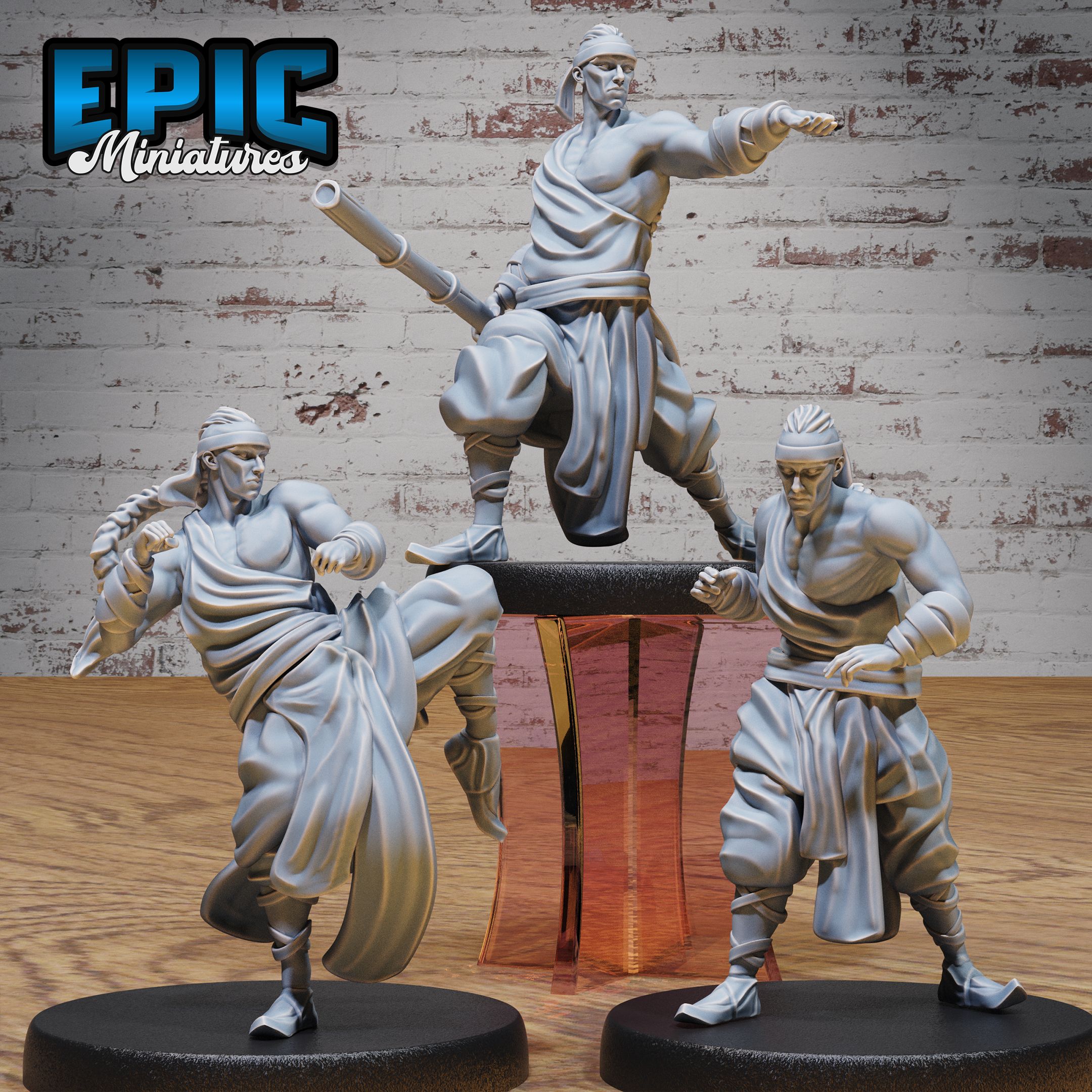 Martial Arts Monk Set / Buddhism Priest / Shaolin Fighter / Legendary Chinese Lord / Kung Fu Master / Ancient Temple Guard / Human Warrior / Buddhist Monastery / Mystical Eastern Humanoid / Iron Fist Army / Asia Encounter